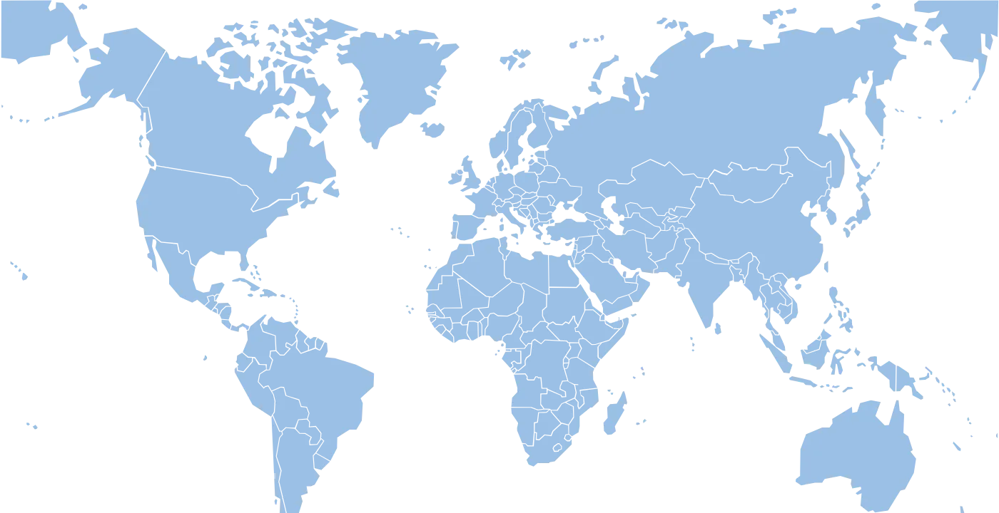World map showing Ulysta locations
