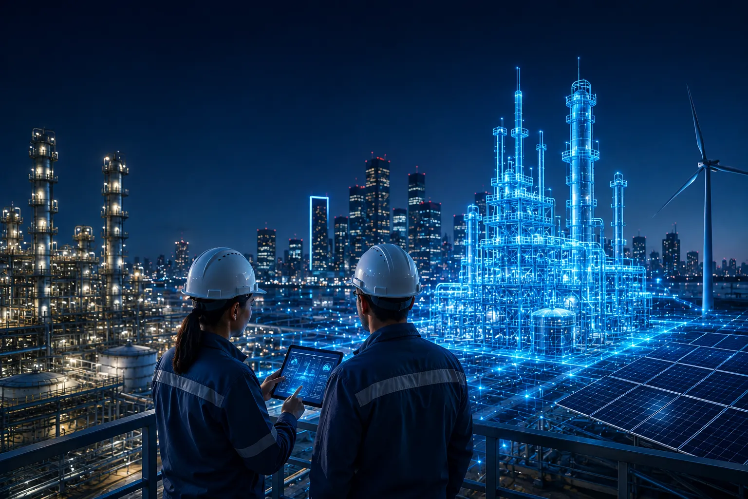 Digital twin of an industrial facility