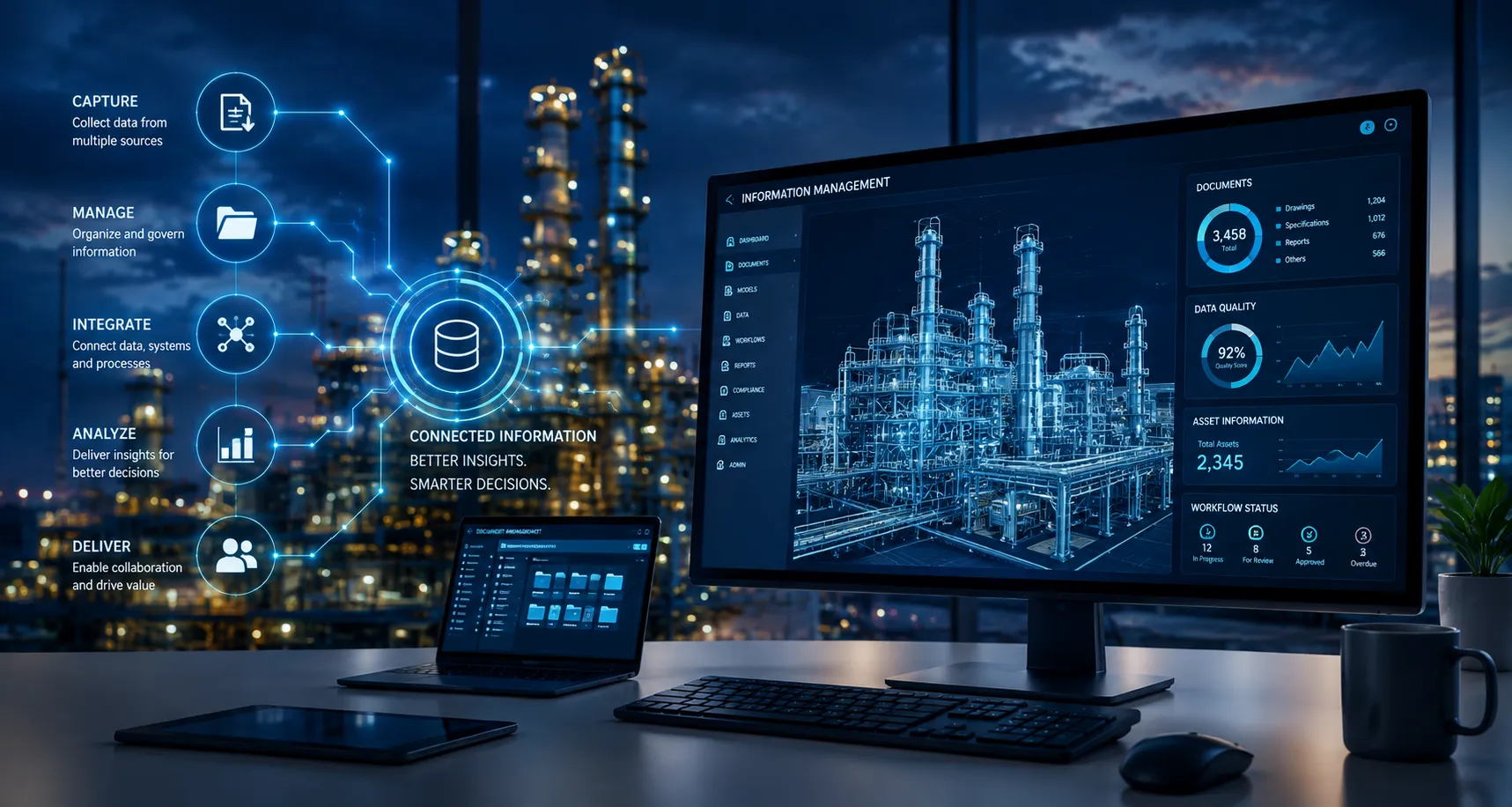 Digital twin of an industrial facility